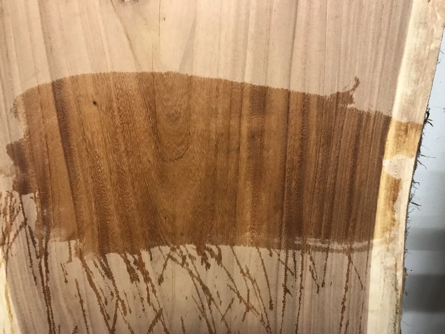 World Timber Monkey Pod Natural Edge Slab 135" Long 4" Max Thickness 33"-40"" Wide Slabs 4 World Timber Monkey Pod Natural Edge Slab 135" Long 4" Max Thickness 33"-40"" Wide Slabs