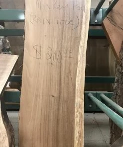 World Timber Monkey Pod Natural Edge Slab 40" Long 2.5" Max Thickness 16" Wide Slabs