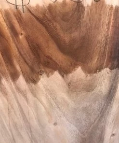 World Timber Monkey Pod Natural Edge Slab 160" Long 2.5" Max Thickness 28-31.5" Wide