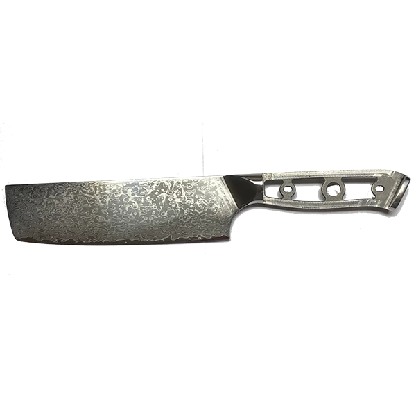 Premium Knife Supply * VG10 Raindrop Pattern - Nakiri Knife Blank - 12" AOL - VG10 Damascus 1 Premium Knife Supply * VG10 Raindrop Pattern - Nakiri Knife Blank - 12" AOL - VG10 Damascus