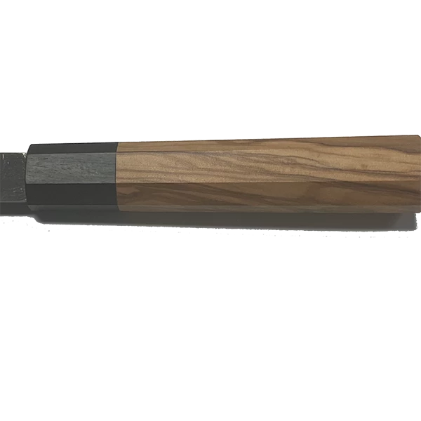 YAI WW Dojo Japanese Style Nakiri Knife - African Blackwood & Olivewood Octagonal Handle - 440C S.S. - Completed Knife Monthly Sales 4 YAI WW Dojo Japanese Style Nakiri Knife - African Blackwood & Olivewood Octagonal Handle - 440C S.S. - Completed Knife Monthly Sales