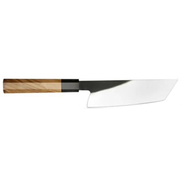 YAI WW Dojo Japanese Style Usuba Knife - African Blackwood & Olivewood Octagonal Handle - 440C S.S. - Completed Knife Kitchen Knives And Other Specialty Knives 2 YAI WW Dojo Japanese Style Usuba Knife - African Blackwood & Olivewood Octagonal Handle - 440C S.S. - Completed Knife Kitchen Knives And Other Specialty Knives