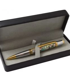 PSI Woodworking Bag, Boxes And Displays Black Leatherette Pen Box