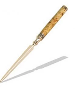 PSI Woodworking Letter Openers & Magnifiers Sculpted Letter Opener - Gold "Arbor"