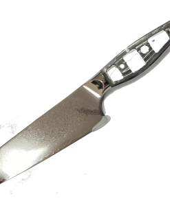Premium Knife Supply * VG10 Raindrop Pattern - Santoku Chef Knife Blank - 12.5" OAL - 8" Cut - VG10 Damascus Monthly Sales