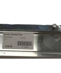 Buyout Handsaws - Traditional Push Cut German Hand Saw - Dovetail Saw - Reversible - 20 Tpi - 10" Long - Baier Brand.