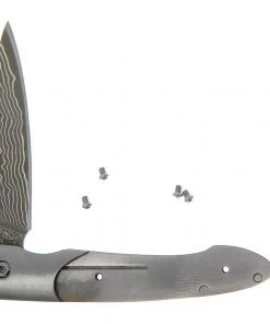 Premium Knife Supply Damascus San Mai Folder - Ronin Knife Kits