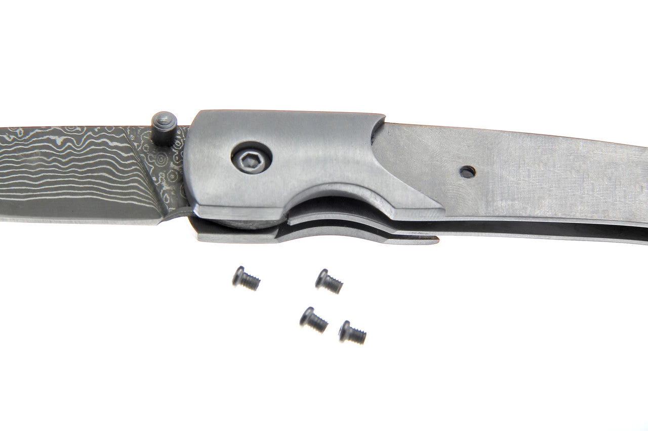 Premium Knife Supply Damascus San Mai Folder - Ronin Knife Kits 2 Premium Knife Supply Damascus San Mai Folder - Ronin Knife Kits