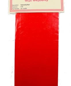 Premium Knife Supply Accent Sheets - Red/White/Red Knife Handle ( Scales ) Spacers