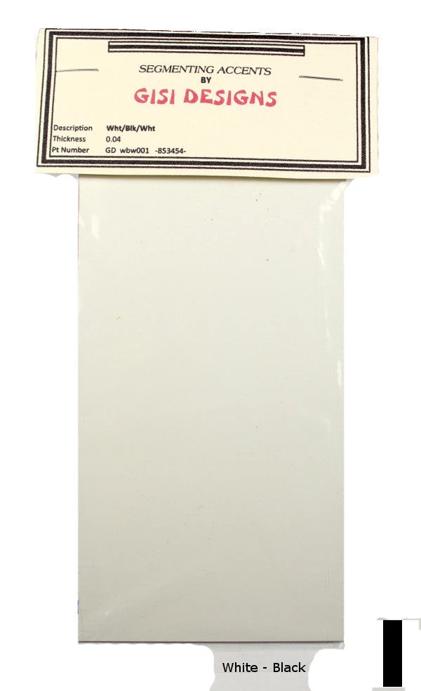 Premium Knife Supply Accent Sheets - White/Black Knife Handle ( Scales ) Spacers 1 Premium Knife Supply Accent Sheets - White/Black Knife Handle ( Scales ) Spacers