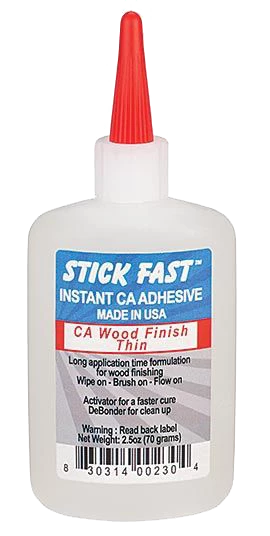 TMI Woodturners Finishes And Adhesives Stick Fast CA - Wood Finish - Thin 2.5 Oz 1 TMI Woodturners Finishes And Adhesives Stick Fast CA - Wood Finish - Thin 2.5 Oz