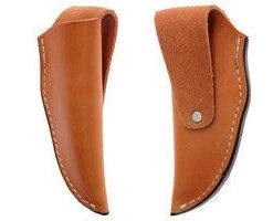 Premium Knife Supply Knife Sheath Leather - SHWWA-P - 3/4" Opening And A 3.75" Length - Peanut Brittle Knife Sheaths, Cases, Edge Guards & Displays