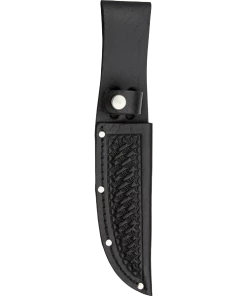 Blue Ridge Knife Supply Knife Sheaths, Cases, Edge Guards & Displays Knife Sheath Leather -Basket Weave - Snap Closure - 5"x1.25" Up To 5" Blade - SH208