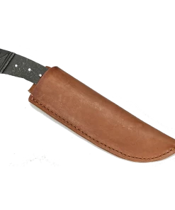 Peterson Custom Leather Knife Sheath Leather - SHWW011 - P - 1 7/8" Opening And A 7.25" Long. - Peanut Brittle 5 Peterson Custom Leather Knife Sheath Leather - SHWW011 - P - 1 7/8