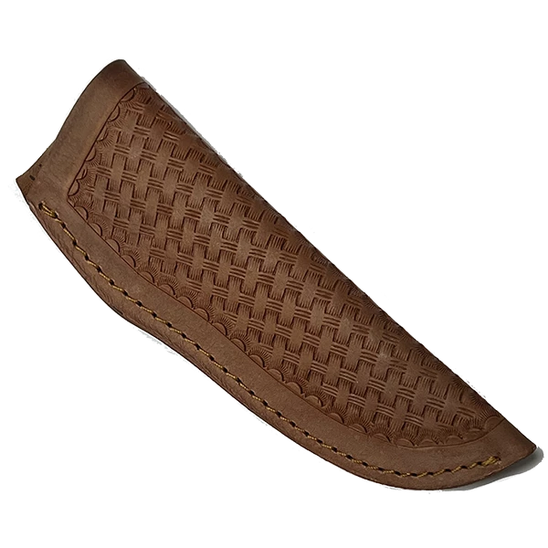 Premium Knife Supply Knife Sheath Leather - SHWW600 - PBW - 1.5" Opening And A 5 1/4" Length - Peanut Brittle Basket Weave Knife Sheaths, Cases, Edge Guards & Displays 1 Premium Knife Supply Knife Sheath Leather - SHWW600 - PBW - 1.5" Opening And A 5 1/4" Length - Peanut Brittle Basket Weave Knife Sheaths, Cases, Edge Guards & Displays