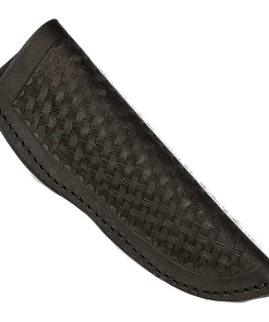 Premium Knife Supply Knife Sheaths, Cases, Edge Guards & Displays Knife Sheath Leather - SHWW600 - DBBW - 1.5" Opening And A 5" Length -Dark Brown - Basket Weave