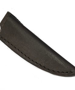 Premium Knife Supply Knife Sheath Leather - SHWWA-DB -BW - 3/4" Opening And A 3.75" Length -Dark Brown Basket Weave