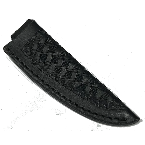 Peterson Custom Leather Knife Sheath Leather - SHWWA-Blk - BW - 3/4" Opening And A 3.75" Length - Black Basket Weave 1 Peterson Custom Leather Knife Sheath Leather - SHWWA-Blk - BW - 3/4" Opening And A 3.75" Length - Black Basket Weave