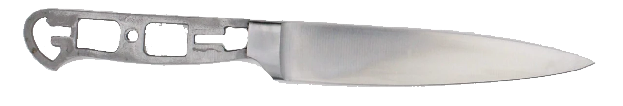 Premium Knife Supply ** Bolster - Slicing Knife Blank With Bolster & Skeletonized Handle - 11" OAL - Satin 2 Premium Knife Supply ** Bolster - Slicing Knife Blank With Bolster & Skeletonized Handle - 11" OAL - Satin