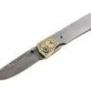 Premium Knife Supply Knife Kits Damascus Folder Brass Bolster - Aztec
