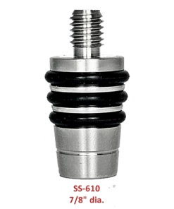 Ruth Niles Whiskey Bottle Stoppers - Stainless Steel - Made In USA - SS-610 15/16" Dia - Small