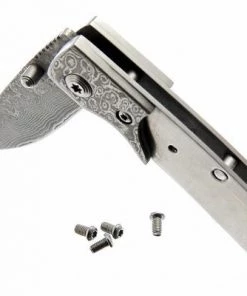 Premium Knife Supply Samurai Damascus Folder - With Damascus Bolster -