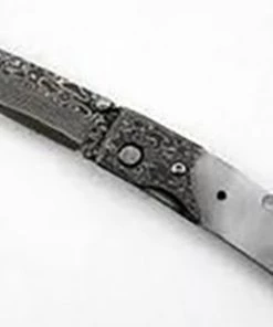 Premium Knife Supply Samurai Damascus Folder - With Damascus Bolster -