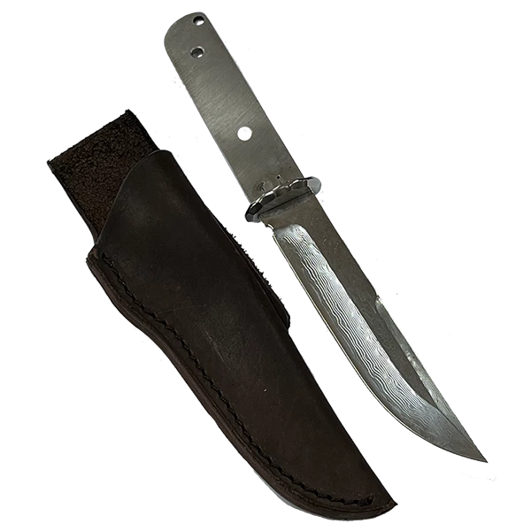 Premium Knife Supply Custom Leather Knife Sheath Leather - SHWW4 - 1 5/8" Opening And A 6 1/8"" Length With Belt Loop. Fits San Mai Damascus Tanto Knife Kit 2 Premium Knife Supply Custom Leather Knife Sheath Leather - SHWW4 - 1 5/8" Opening And A 6 1/8"" Length With Belt Loop. Fits San Mai Damascus Tanto Knife Kit