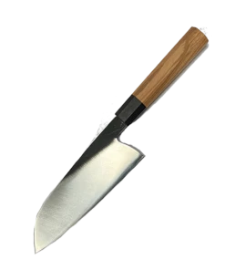 YAI WW Dojo Japanese Style Santoku Knife - African Blackwood & Olivewood Octagonal Handle - 440C S.S. - Completed Knife Kitchen Knives And Other Specialty Knives