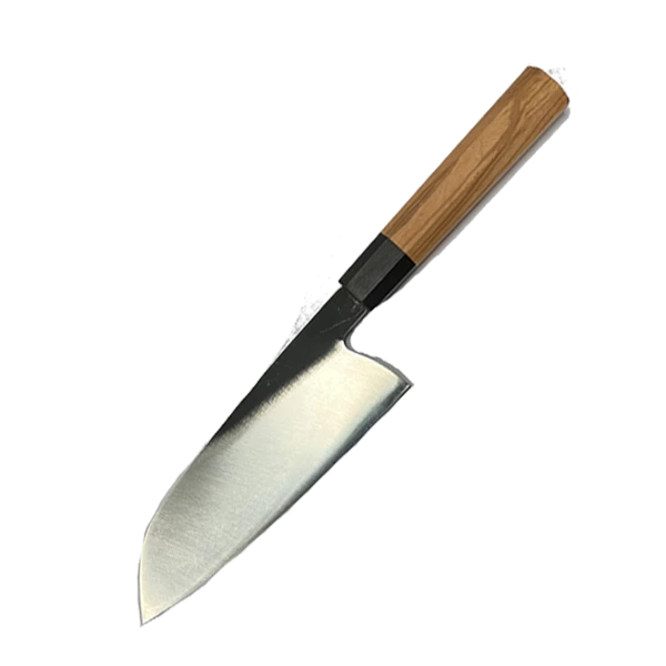 YAI WW Dojo Japanese Style Santoku Knife - African Blackwood & Olivewood Octagonal Handle - 440C S.S. - Completed Knife Kitchen Knives And Other Specialty Knives 1 YAI WW Dojo Japanese Style Santoku Knife - African Blackwood & Olivewood Octagonal Handle - 440C S.S. - Completed Knife Kitchen Knives And Other Specialty Knives