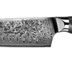 Premium Knife Supply * VG10 Raindrop Pattern - Santoku Chef Knife Blank - 12.5" OAL - 8" Cut - VG10 Damascus Monthly Sales
