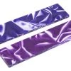Bear Tooth Woods Knife Scales - Blue Purple Swirl 5" X 1.5" X .236