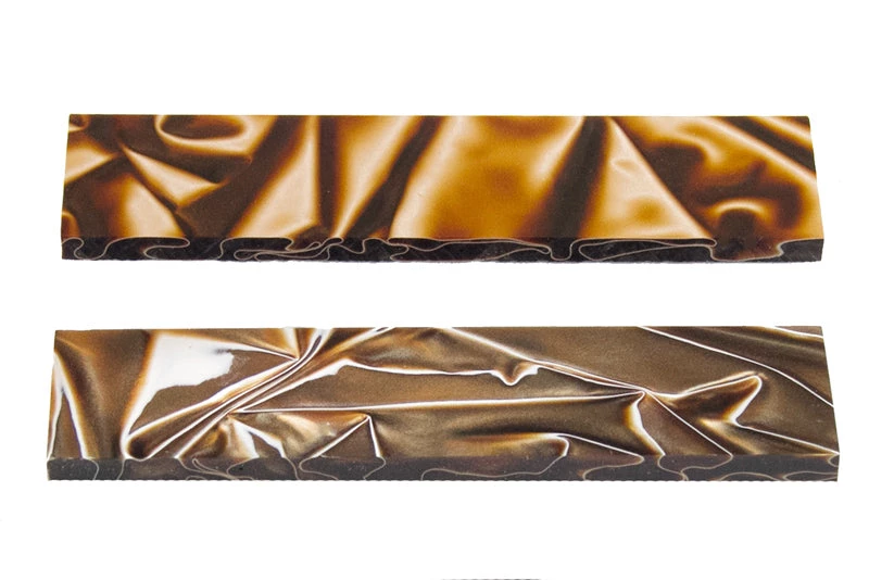 Bear Tooth Woods Knife Scales - Copper Swirl Knife Scales - 0.25 X 1.5 X 5 - 2 Pieces 2 Bear Tooth Woods Knife Scales - Copper Swirl Knife Scales - 0.25 X 1.5 X 5 - 2 Pieces