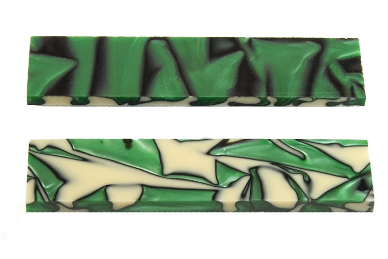 Bear Tooth Woods Knife Scales - Emerald Sands Knife Scales - 0.24 X 1.5 X 5 - 2 Pieces 2 Bear Tooth Woods Knife Scales - Emerald Sands Knife Scales - 0.24 X 1.5 X 5 - 2 Pieces