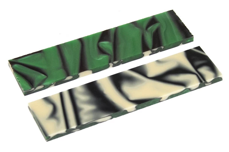 Bear Tooth Woods Knife Scales - Emerald Sands Knife Scales - 0.24 X 1.5 X 5 - 2 Pieces 1 Bear Tooth Woods Knife Scales - Emerald Sands Knife Scales - 0.24 X 1.5 X 5 - 2 Pieces