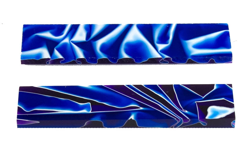 Bear Tooth Woods Knife Scales & Handles Knife Scales - Freezing Water Knife Scales - 0.23 X 1.5 X 5 - 2 Pieces 2 Bear Tooth Woods Knife Scales & Handles Knife Scales - Freezing Water Knife Scales - 0.23 X 1.5 X 5 - 2 Pieces