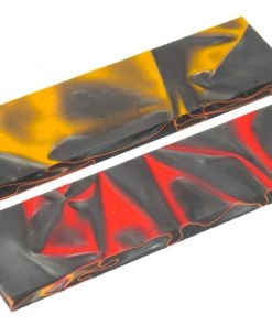 Bear Tooth Woods Knife Scales - Lava Knife Scales - 0.35 X 1.5 X 5 - 2 Pieces
