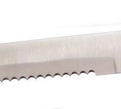 Premium Knife Supply Bread Knife - Serrated - Satin - SS - Large 13" Knife Kits