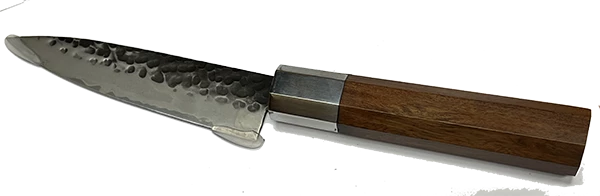 Grande Sharp **Knife Scales - Hidden Tang - 90% Finished Octagonal Handles - Stabilized Wood With Silver Colored Metal Band 4 Grande Sharp **Knife Scales - Hidden Tang - 90% Finished Octagonal Handles - Stabilized Wood With Silver Colored Metal Band