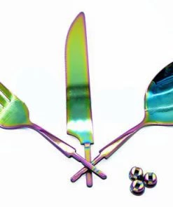 Xiamen Rizheng Industry Co. Ltd S.S Flatware Set With Spectra TN Plating. Flatware Kits