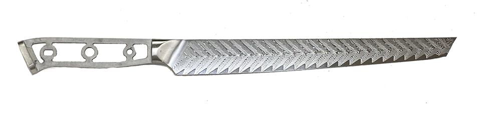 Premium Knife Supply * VG10 Feather Pattern - Sujihiki Knife Blank - 15.25" OAL 10.5" Cut 2 Premium Knife Supply * VG10 Feather Pattern - Sujihiki Knife Blank - 15.25" OAL 10.5" Cut