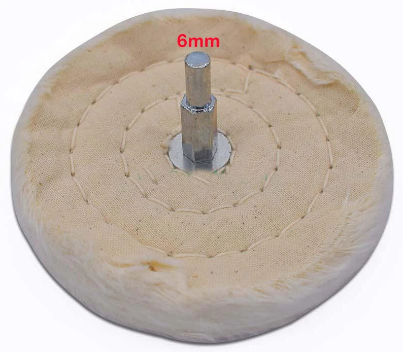 Xiamen Rizheng Industry Co. Ltd 75 Mm / 3in Approx. Buffing Wheel (T-Mop) - 6mm Arbor 2 Xiamen Rizheng Industry Co. Ltd 75 Mm / 3in Approx. Buffing Wheel (T-Mop) - 6mm Arbor