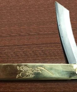 Buy Out Knives Completed Japanese Brass Laminated Carbon Steel Utility Knife 8.75"