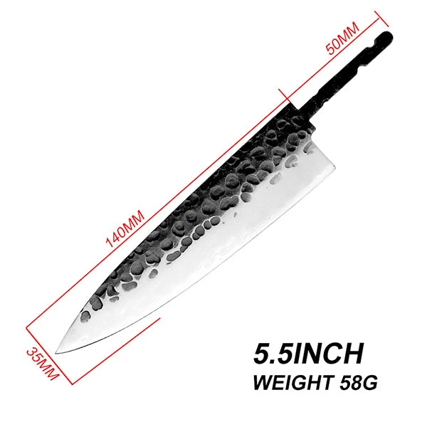 Grand Sharp Japanese Style Utility 5"" - Damascus AUS10 3 Layer- Hidden Tang - 2 Grand Sharp Japanese Style Utility 5"" - Damascus AUS10 3 Layer- Hidden Tang -