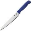 Blue Ridge Kitchen Knives And Other Specialty Knives Spyderco Utility Knife Blue Serrated - Japan