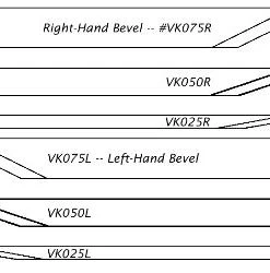 Hock Tools Hock Planes, Spoke-shaves Hock Violin Knife Blade - 1/16" X 1/4" X 7" Tip=10°, Bevel=35° - RH 5 Hock Tools Hock Planes, Spoke-shaves Hock Violin Knife Blade - 1/16