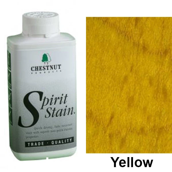 Chestnut Spirit Stains -8 Oz. Bottles - Yellow 1 Chestnut Spirit Stains -8 Oz. Bottles - Yellow