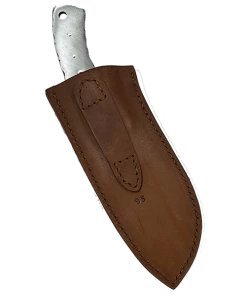 Premium Knife Supply Custom Leather Knife Sheath Leather - SHWW95 - 2 3/8" Opening And A 7.25" Length With Belt Loop. Fits Armageddon Skinner & Mako Gut Hook 9 Premium Knife Supply Custom Leather Knife Sheath Leather - SHWW95 - 2 3/8