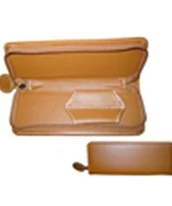 Barracuda PU Leather Pen Bag W Zipper (Holds 1 Pen - Black, Brown Or Pink)