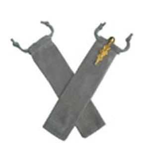 Barracuda Velvet Drawstring Pen Bag -Gray (10 Pack) Bag, Boxes And Displays 1 Barracuda Velvet Drawstring Pen Bag -Gray (10 Pack) Bag, Boxes And Displays